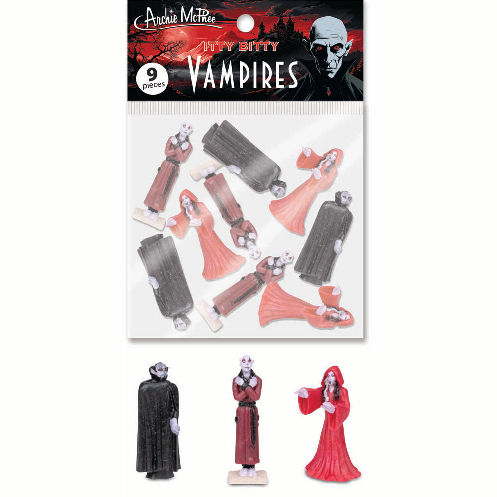 Accoutrements - Archie McPhee Funny Novelties Itty Bitty Vampires - 9pcs