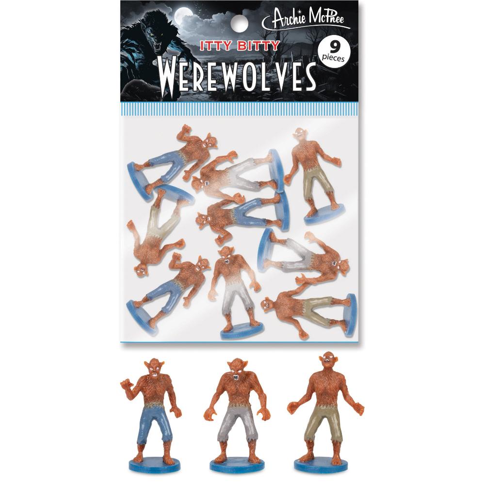 Accoutrements - Archie McPhee Funny Novelties Itty Bitty Werewolves - 9pcs
