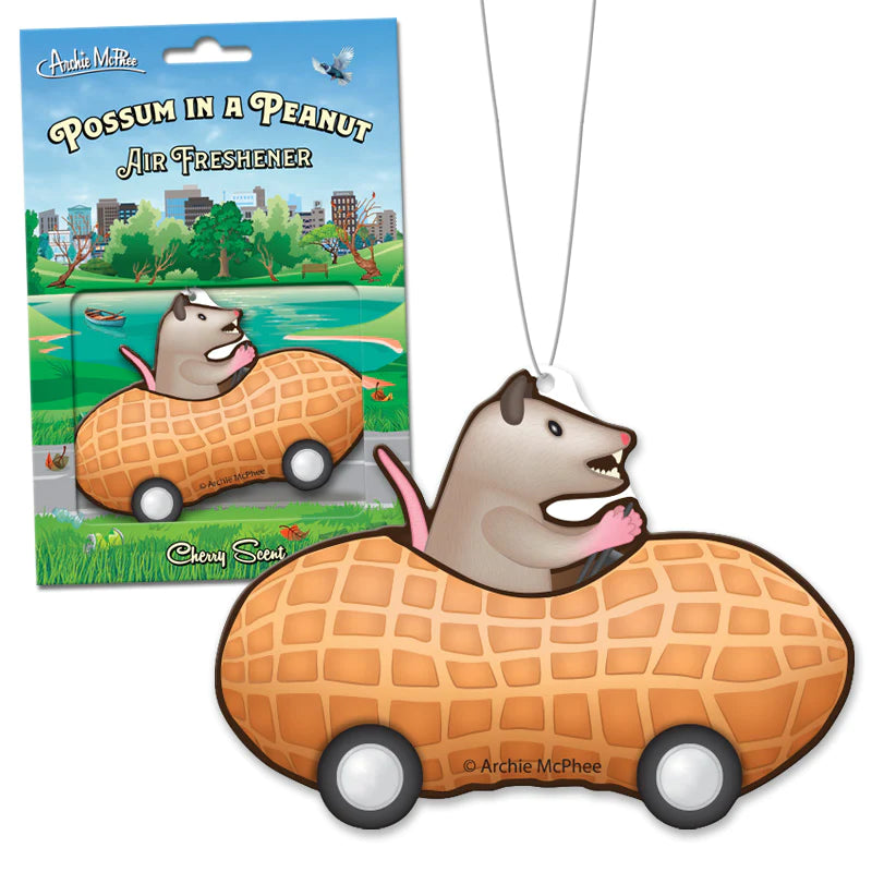 Accoutrements - Archie McPhee Toy Novelties Possum In a Peanut Air Freshener