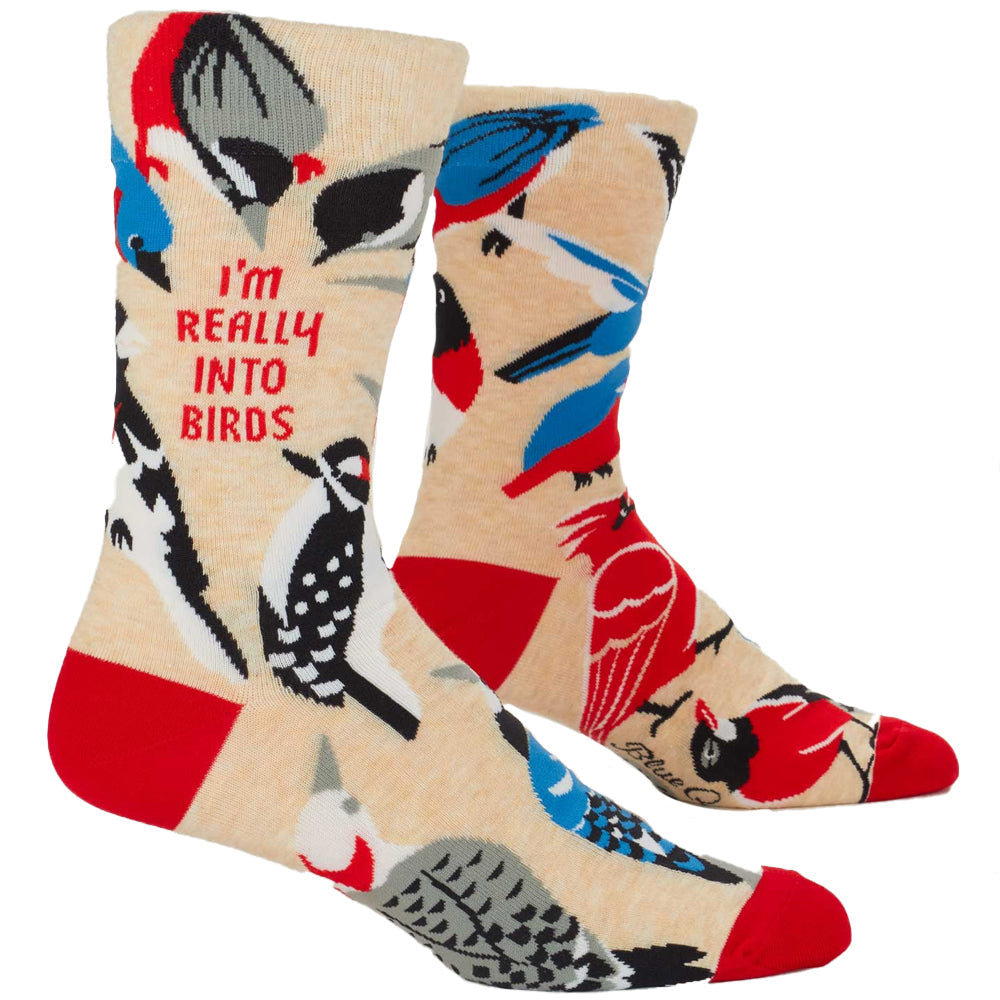 Blue Q Socks & Tees Really Into Birds Men's Socks