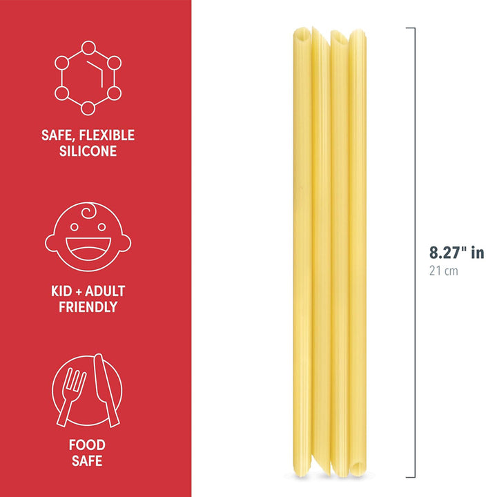 Fred & Friends Kitchen & Table Impastas - Silicone Pasta Straws (Set of 4)