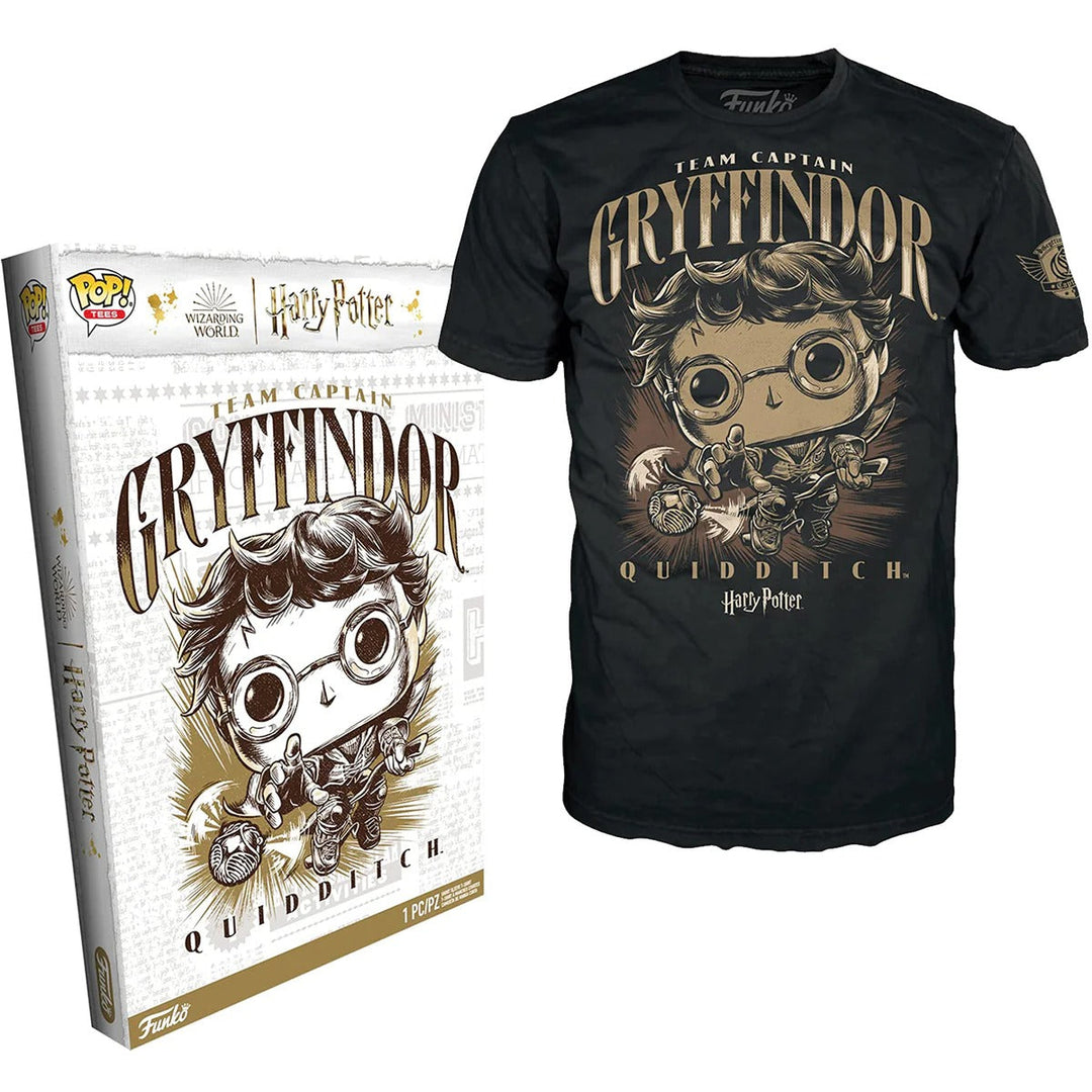 FUNKO Socks & Tees FUNKO BOXED TEE: Harry Potter- Quidditch Harry- L