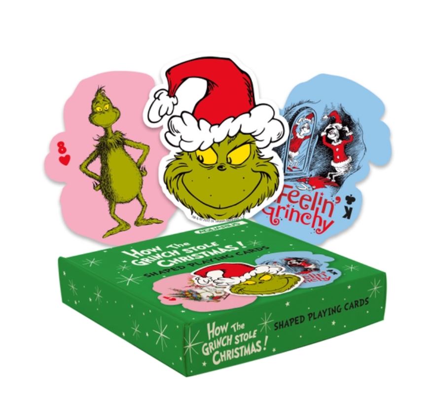 Gama-Go NMR Games The Grinch Christmas Shaped Playing Cards