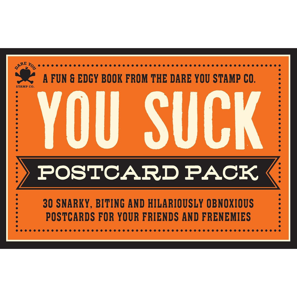 You Suck Postcard Pack Off the Wagon Shop