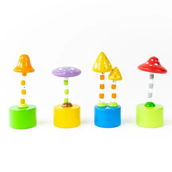 Jack Rabbit CReations Toy Action Figures Magical Mushrooms Push Puppet - one random style