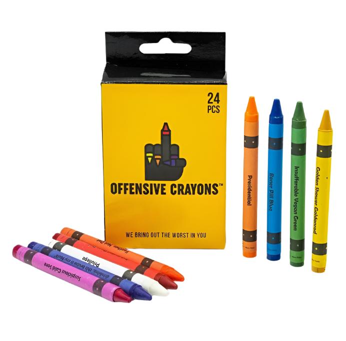MilkToast Brands Arts & Crafts Offensive Crayons -24 pc