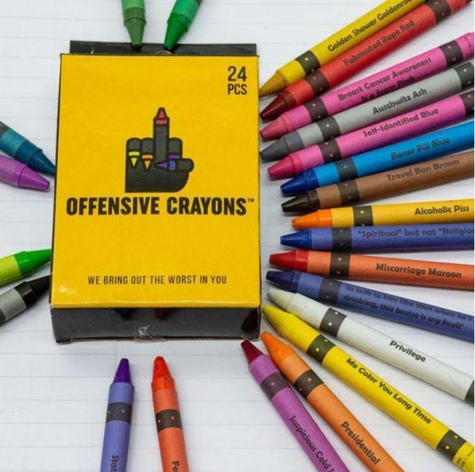 MilkToast Brands Arts & Crafts Offensive Crayons -24 pc