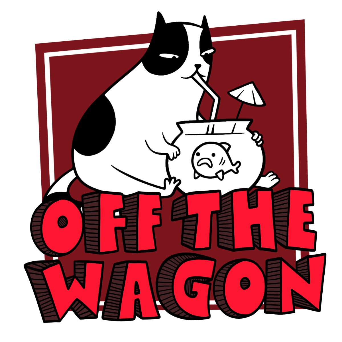Off the Wagon 2" x 2" Sticker Off the Wagon Shop