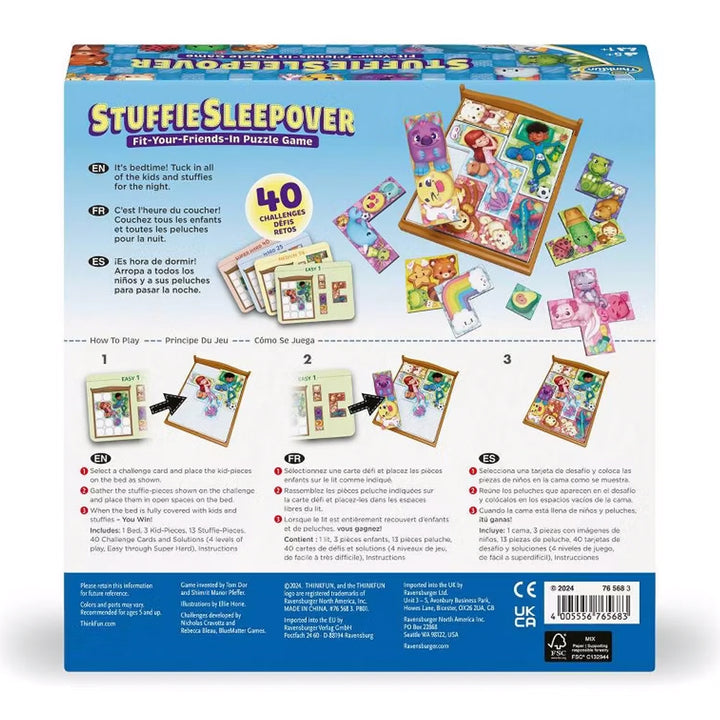 Ravensburger Games Stuffie Sleepover Logic Game