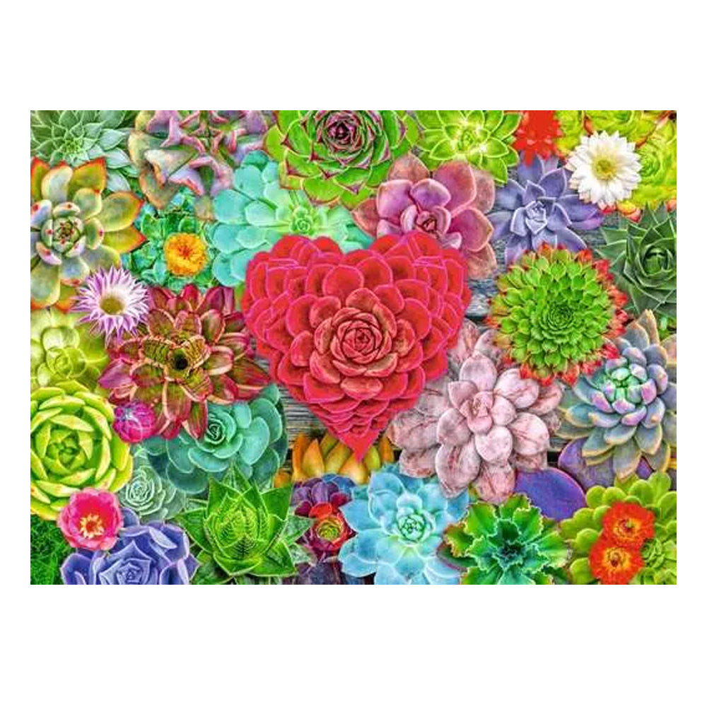 succulent puzzle Ravensburger Succulent love 500 pc Puzzle – Off the Wagon Shop