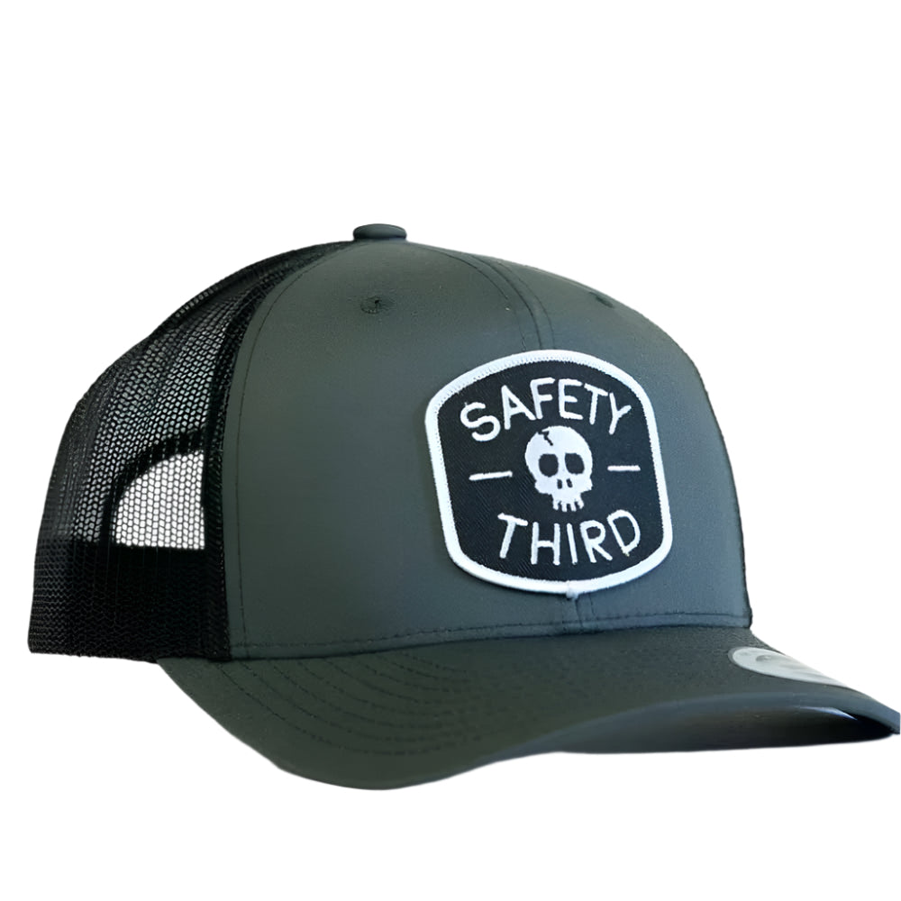 Squatchy Socks & Tees Safety Third Charcoal/Black Hat