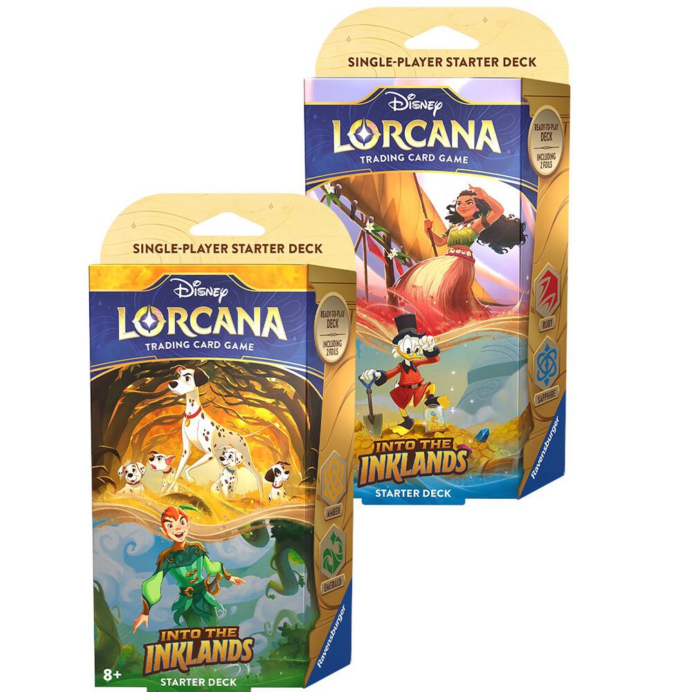 Disney Lorcana Into the Inklands Amber & Emerald Starter Deck