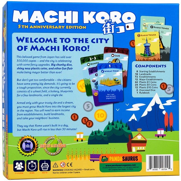 Alliance Game Distributors Games Machi Koro: 5th Anniversary Edition