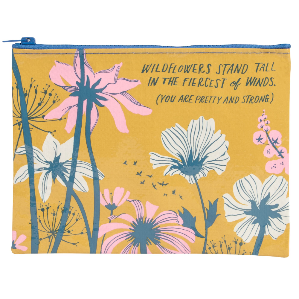 Blue Q Bags & Pouches Wildflowers Stand Zipper Pouch