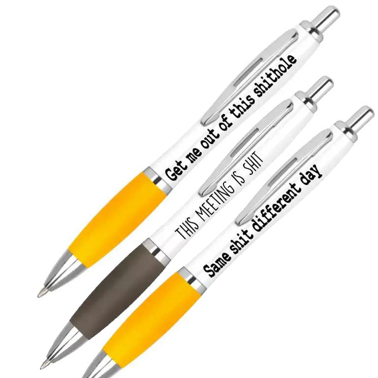 Funny Snarky Offensive Pens, a gag gift