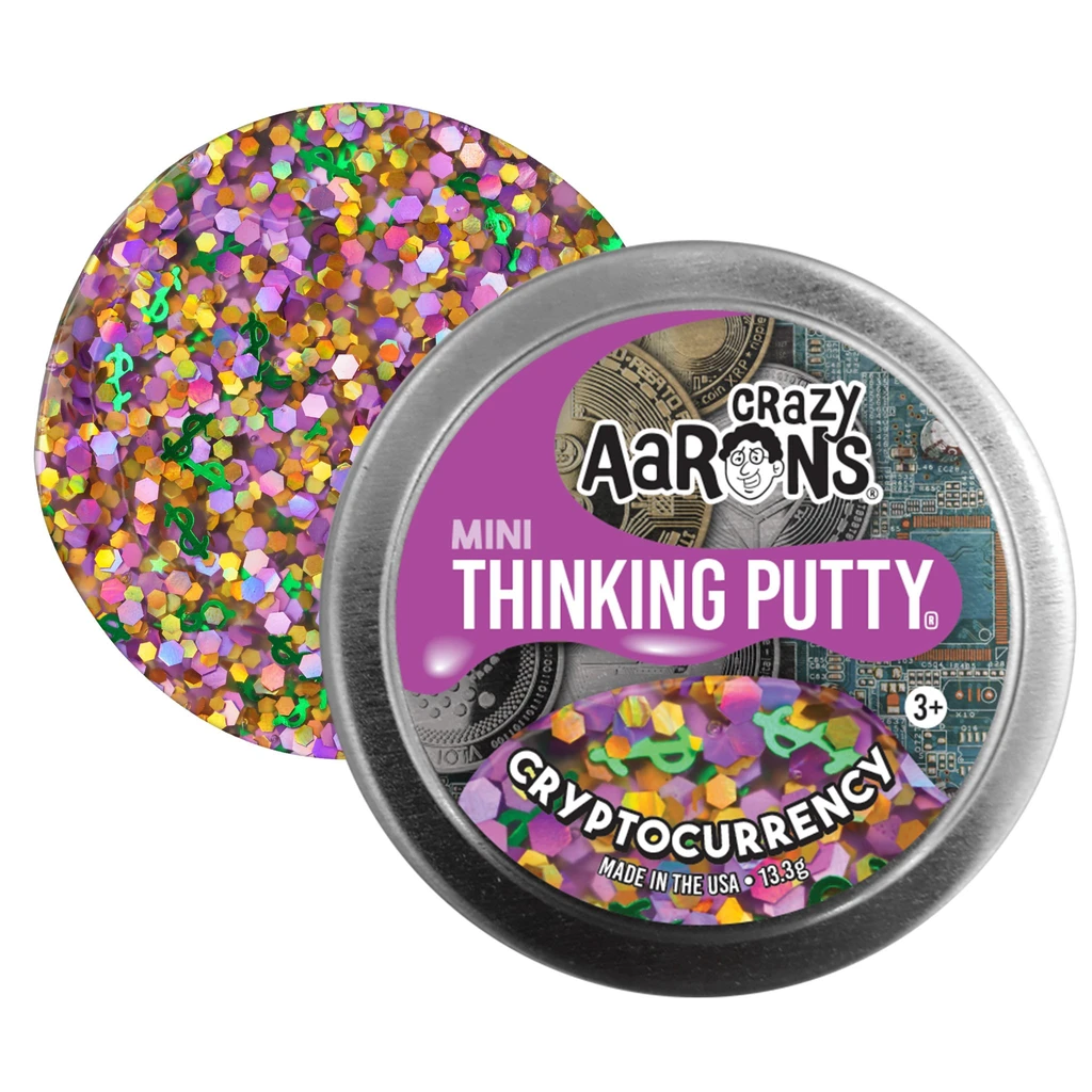 Cryptocurrency - Small Tin of Thinking Putty – Off the Wagon Shop
