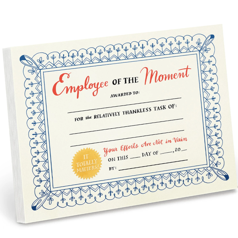 Emily McDowell Journals & Notebooks Employee of the Moment Notepad