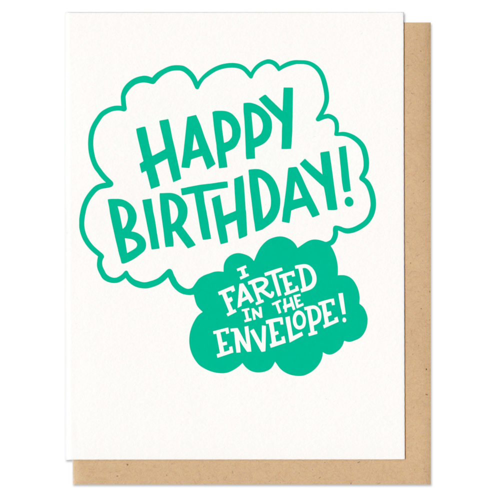 I Farted in This Envelope Birthday Card – Off the Wagon Shop
