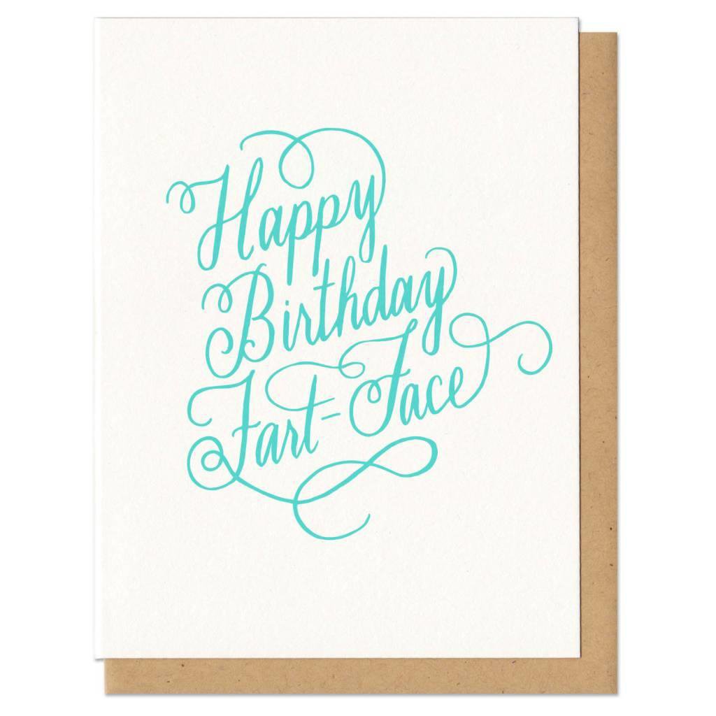 Frog and Toad STATIONARY - ST Greeting Cards Happy Birthday Fart Face Card