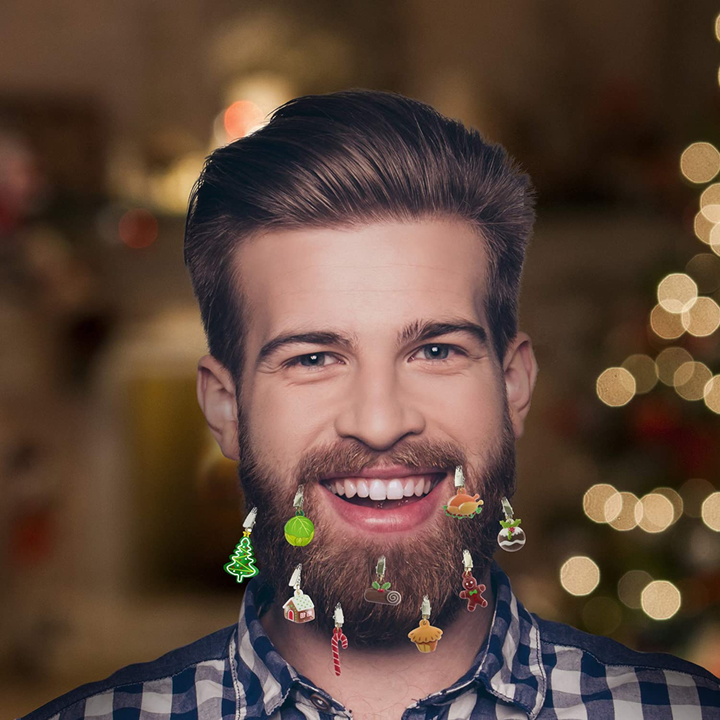Gift Republic Funny Novelties Festive Feast Baubles - Ornaments for your beard