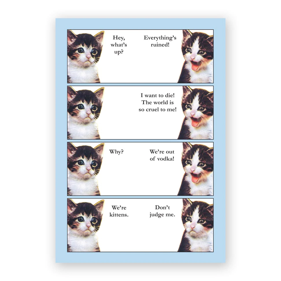 Mincing Mockingbird Journals & Notebooks Vodka Kittens Notebook