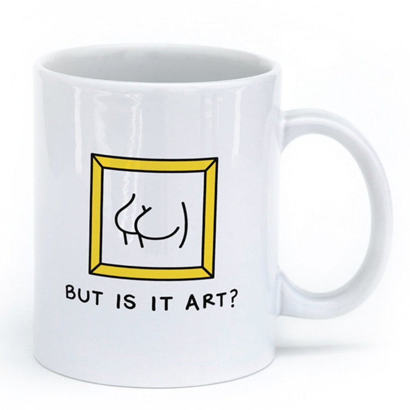 Seltzer Drinkware & Mugs Butt is it Art? Mug