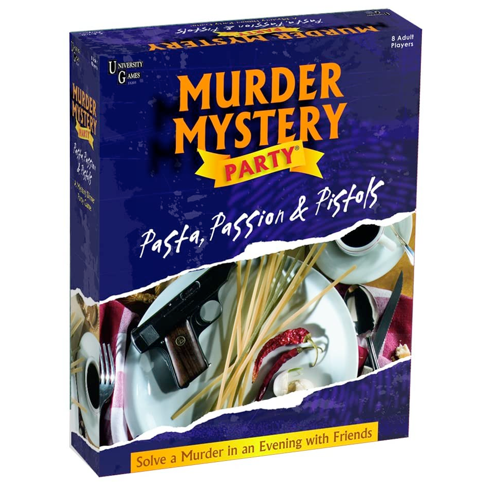 University Games Games Murder Mystery Party Game: Pasta, Passion, Pistols