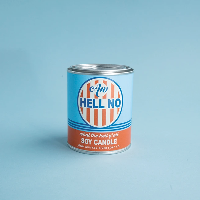 Whiskey River Soap Co. Home Decor Aw hell No Paint Can Candle