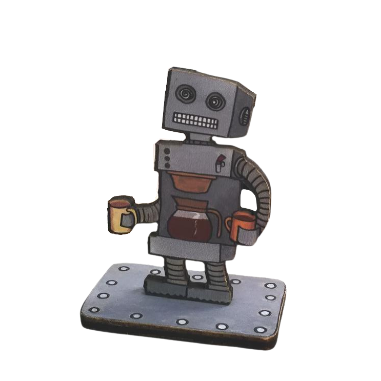 20 Leagues Arts & Crafts Coffee Bot Office Drone Action Figure
