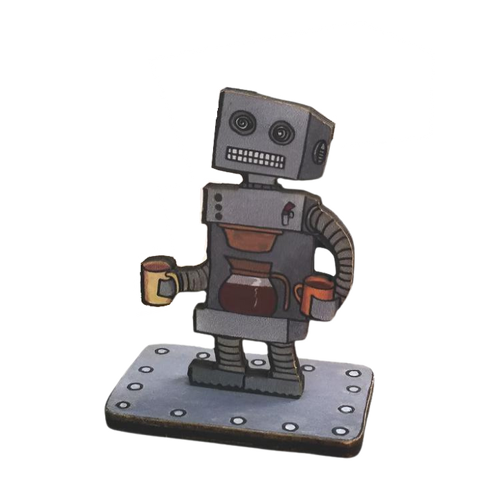 20 Leagues Arts & Crafts Coffee Bot Office Drone Action Figure