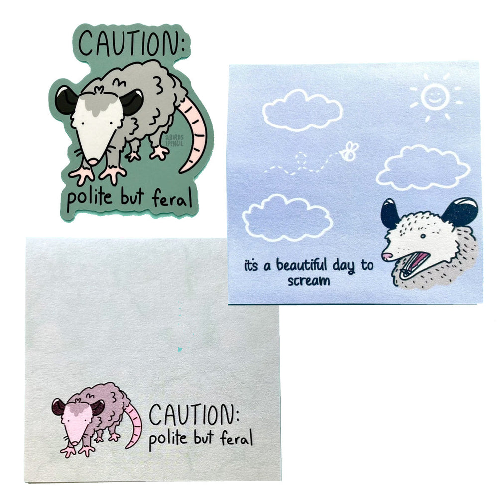 2Birds1Pencil Illustrations BOOKS Possum