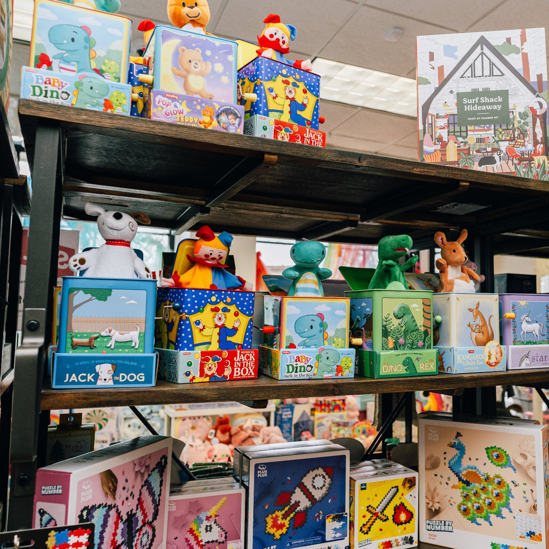 Baby toys, toddler toys, kid's toys ages birth and up.   Plus gifts, greeting cards for all ages.