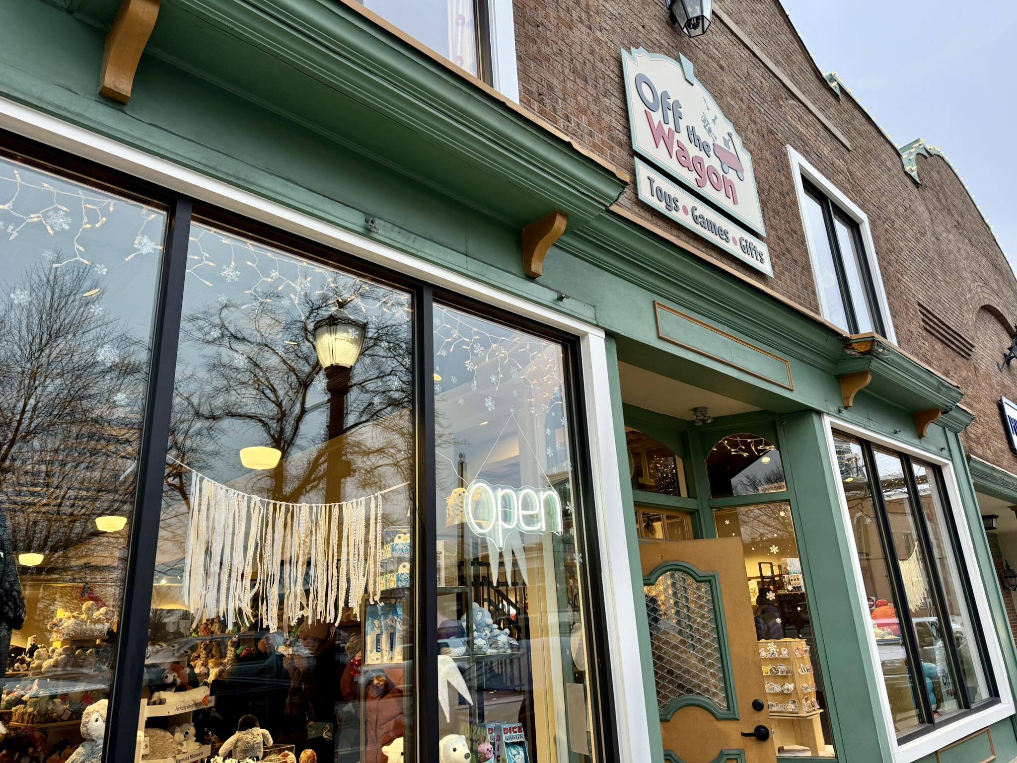 A fun toy, gift, game, greeting cards, novelties store in downtown Medina