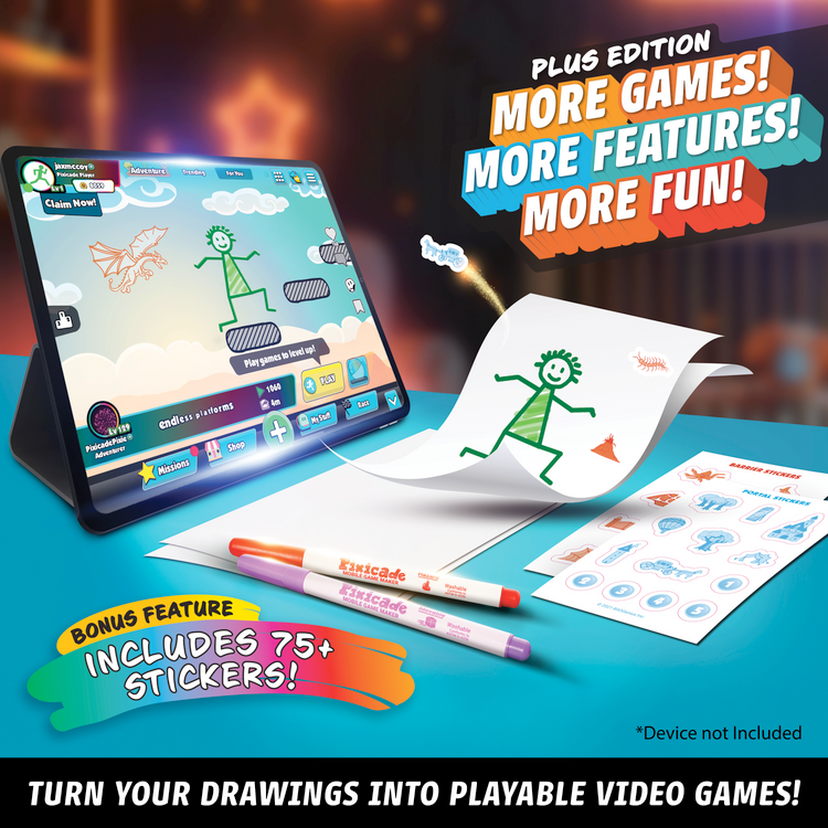 Abacus Brands Toy Creative Pixicade+ Draw Your Own Games