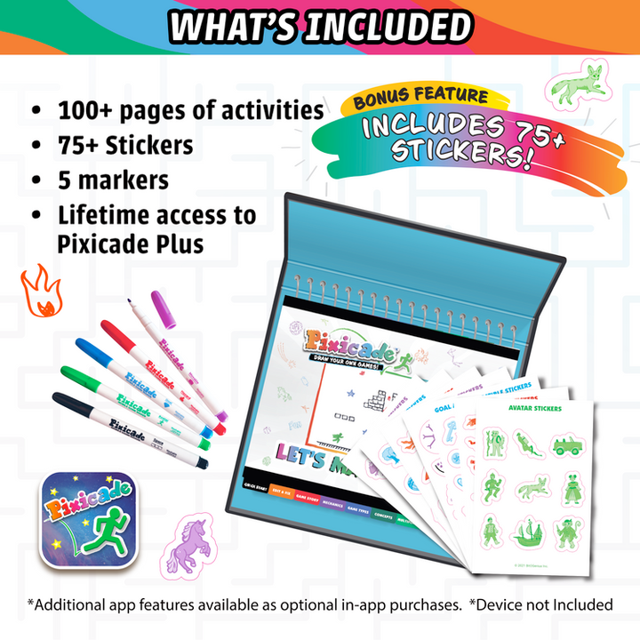 Abacus Brands Toy Creative Pixicade+ Draw Your Own Games