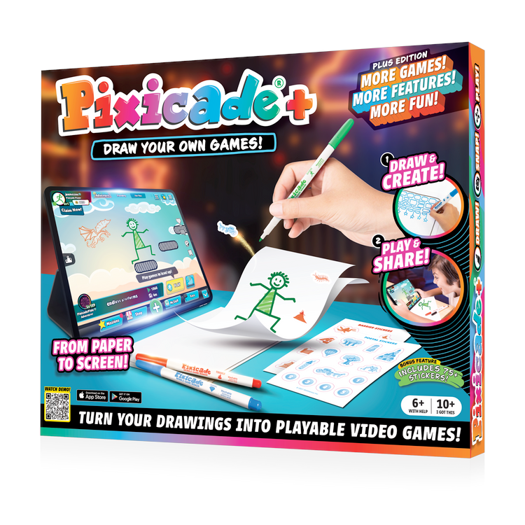 Abacus Brands Toy Creative Pixicade+ Draw Your Own Games