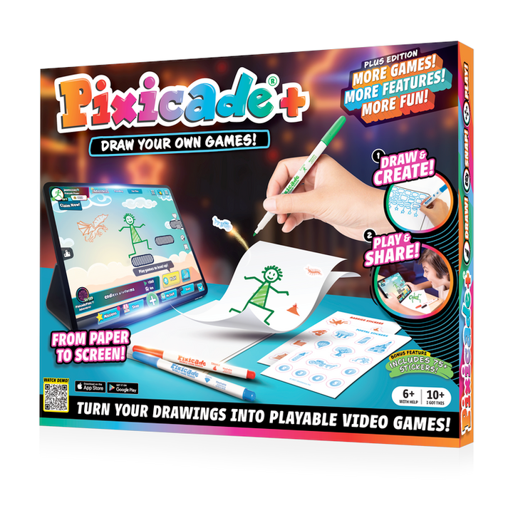 Abacus Brands Toy Creative Pixicade+ Draw Your Own Games