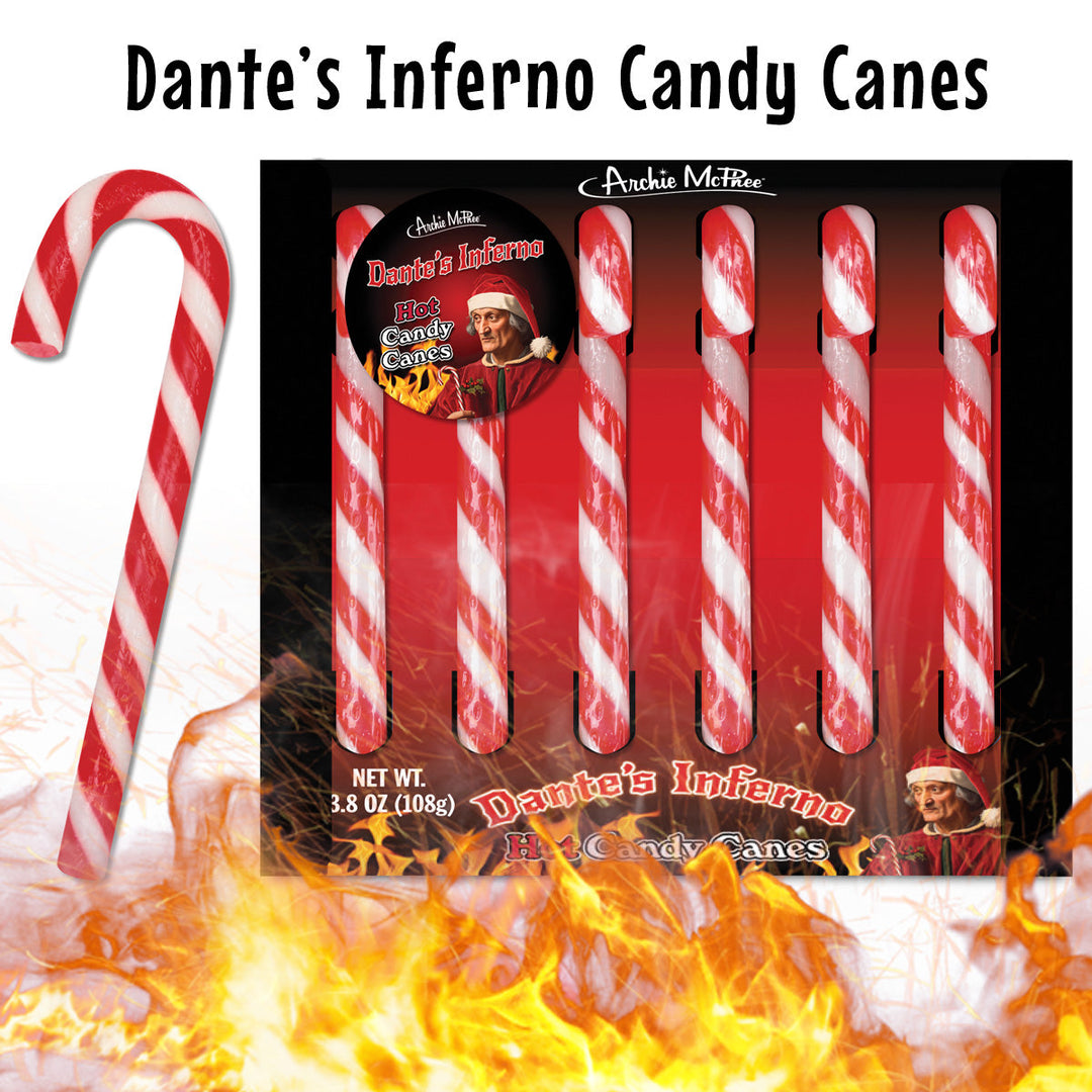 Accoutrements - Archie McPhee CANDY Dante's Inferno Hot Candy Canes - Set of 6