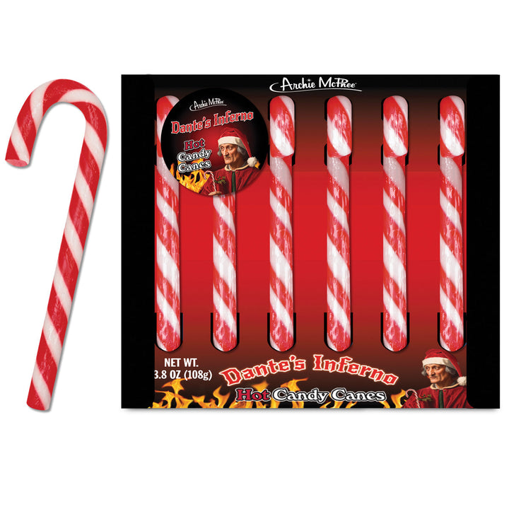 Accoutrements - Archie McPhee CANDY Dante's Inferno Hot Candy Canes - Set of 6