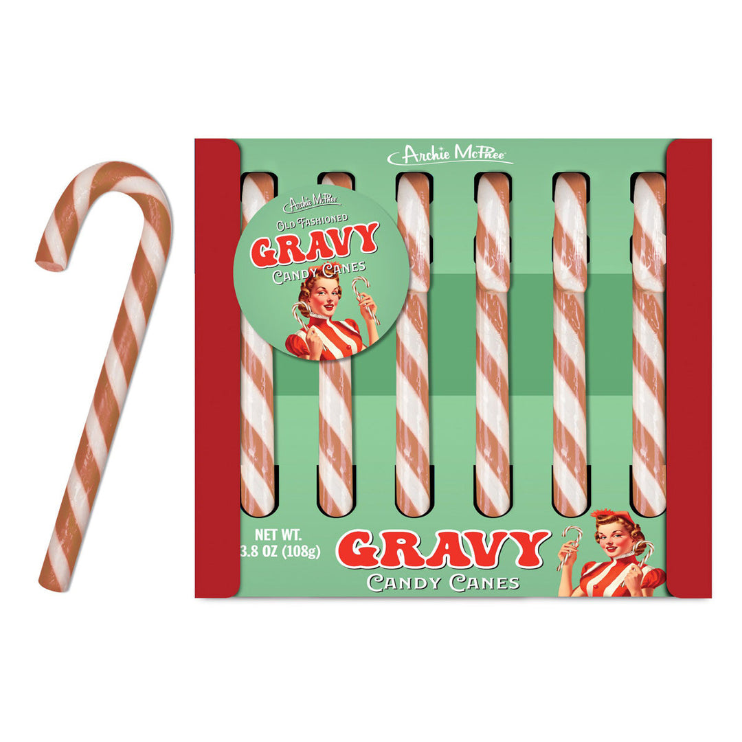 Accoutrements - Archie McPhee Candy Gravy Candy Canes - set of 6