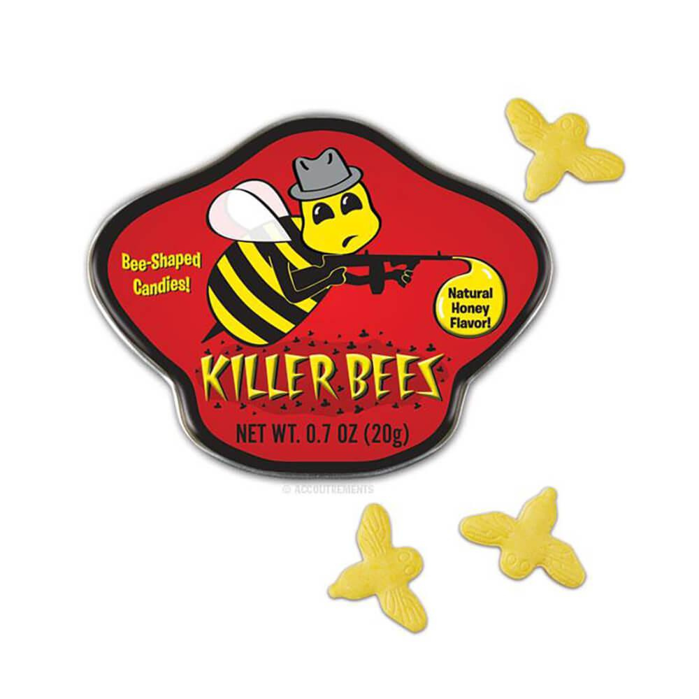 Accoutrements - Archie McPhee Candy Killer Bees Candy in a Tin-