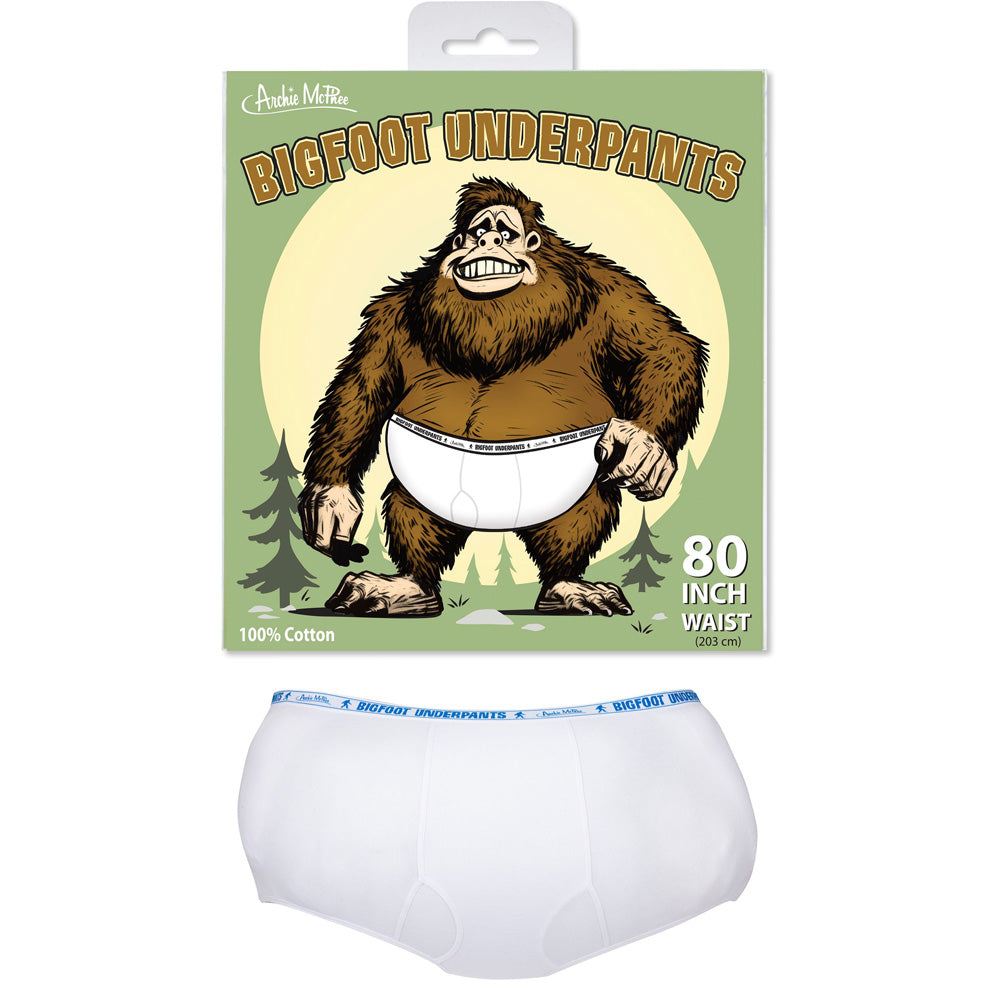 Accoutrements - Archie McPhee Funny Novelties Bigfoot Underpants! - 80 inch waist