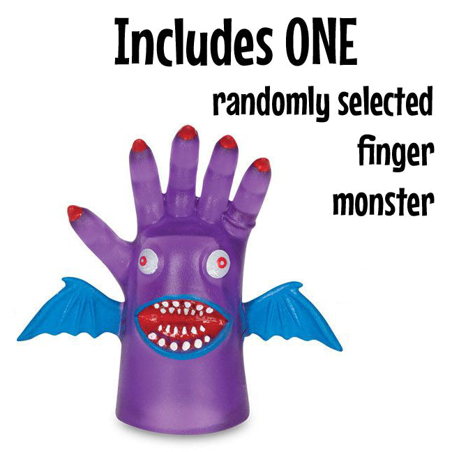 Accoutrements - Archie McPhee Funny Novelties Fantastic Finger Monster - includes 1 random monster