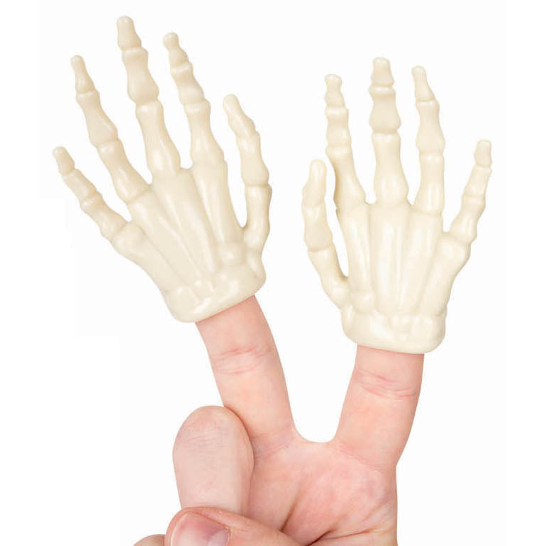 Accoutrements - Archie McPhee Funny Novelties Glow-in-the-dark Skeleton Hand - 1pc