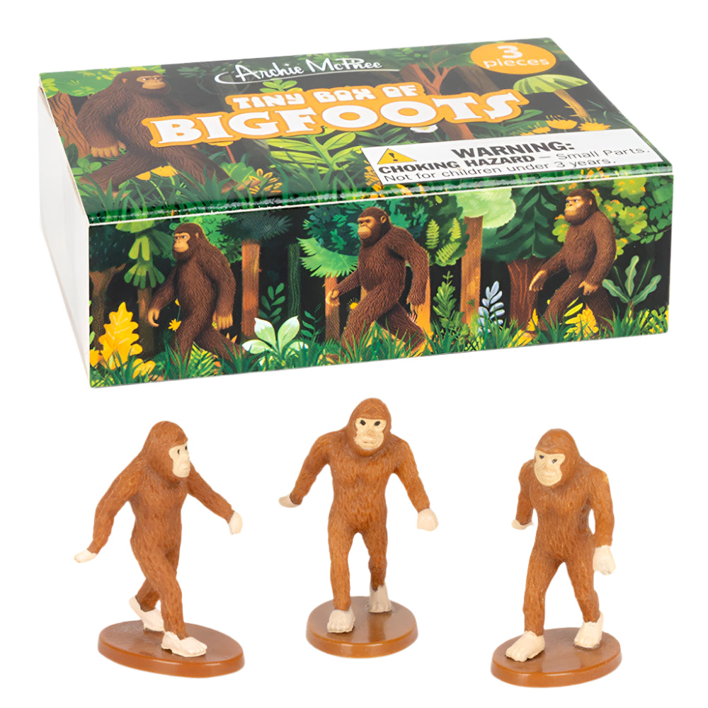 Accoutrements - Archie McPhee Funny Novelties Tiny Box of Bigfoots