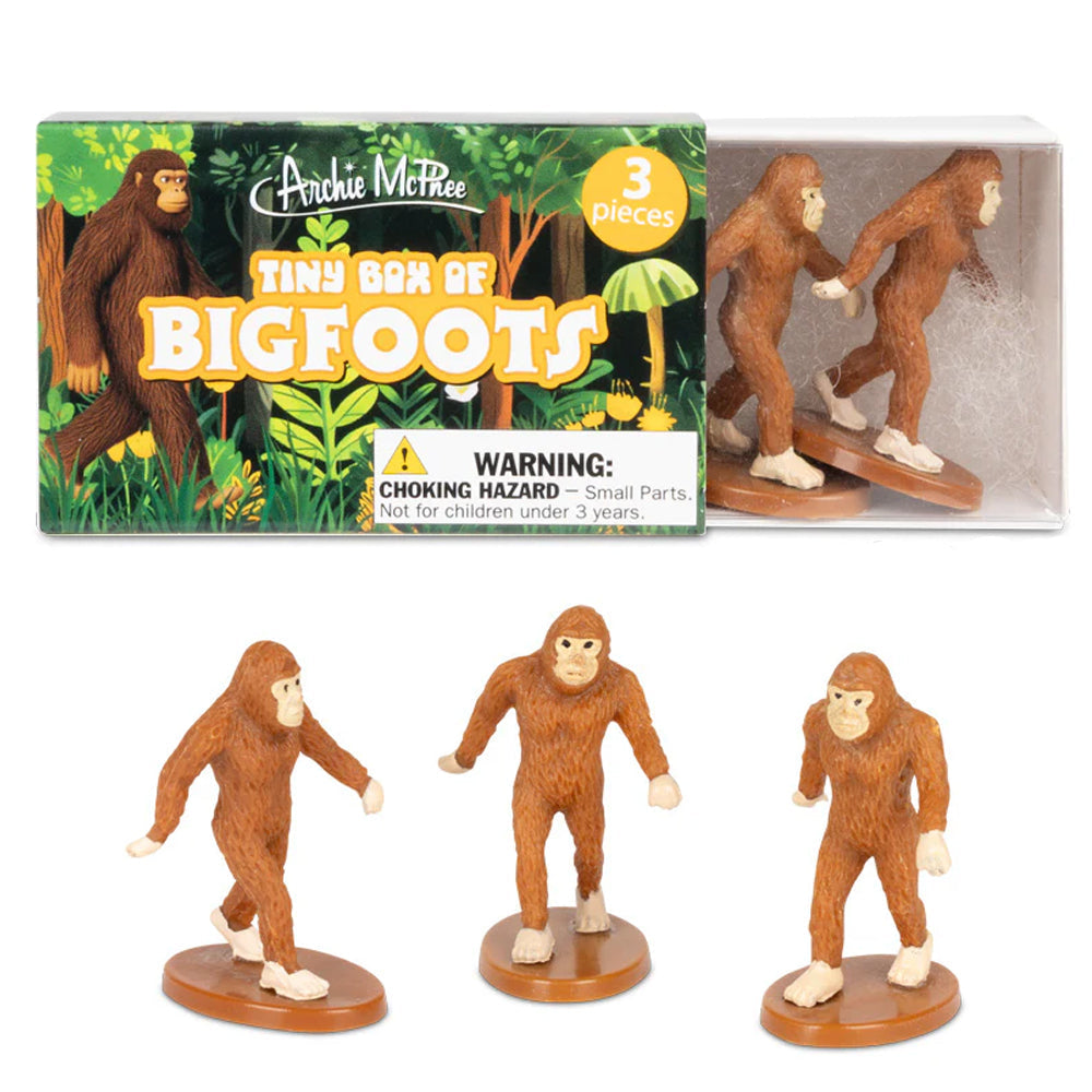 Accoutrements - Archie McPhee Funny Novelties Tiny Box of Bigfoots