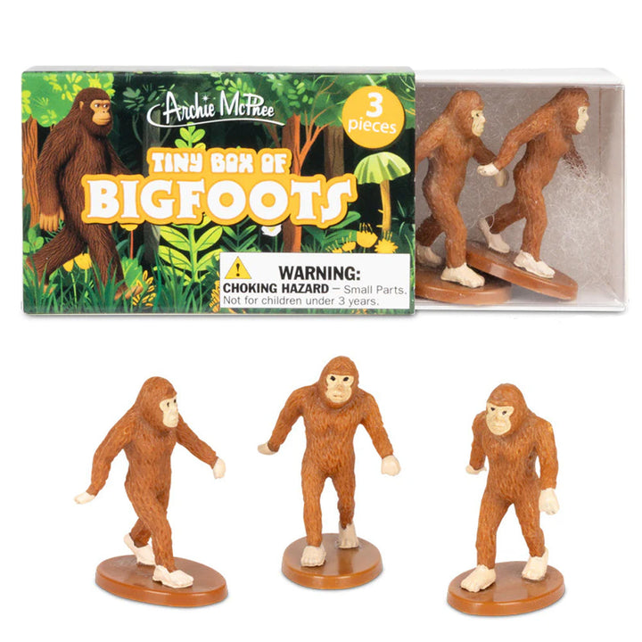 Accoutrements - Archie McPhee Funny Novelties Tiny Box of Bigfoots