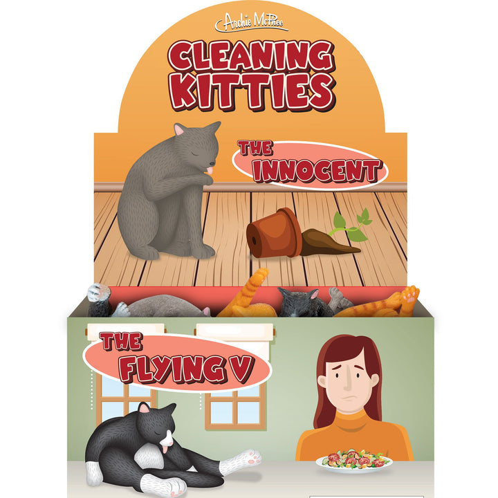 Accoutrements - Archie McPhee Toy Novelties Cleaning Kitty - 1 random color