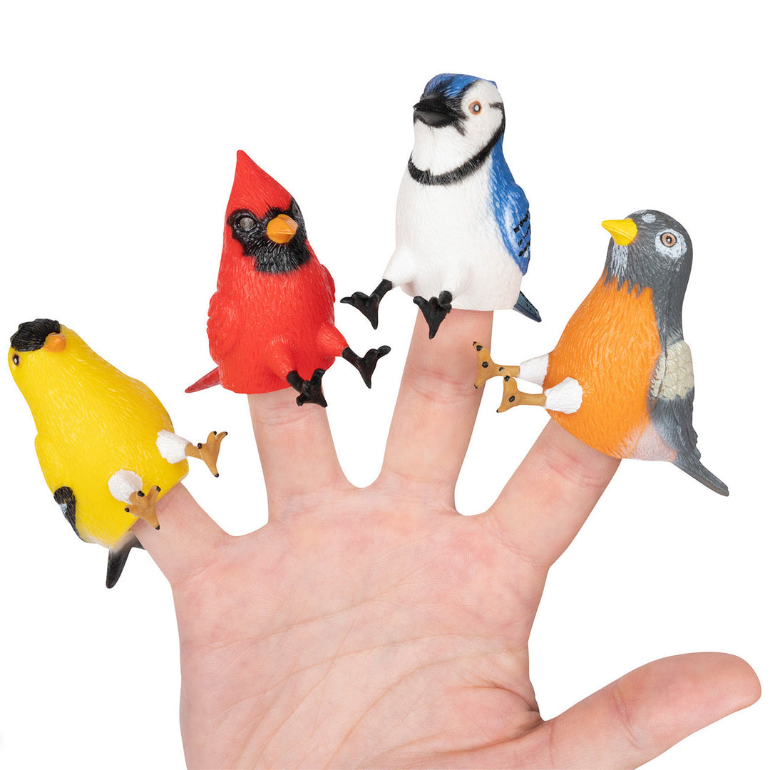 Accoutrements - Archie McPhee Toy Novelties Finger Bird Feeder Bird - 1 randomly selected bird