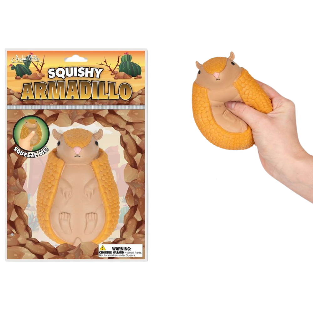 Accoutrements - Archie McPhee Toy Novelties Squishy Armadillo